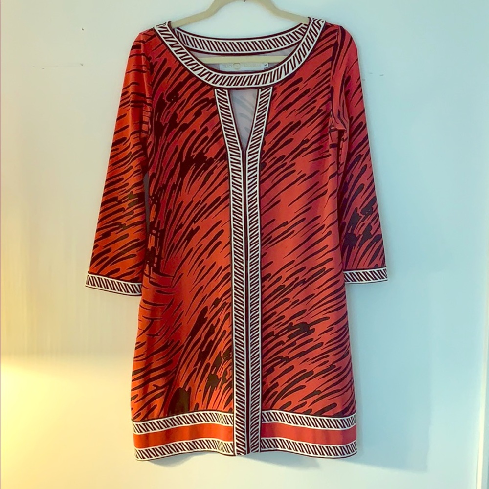 Red/Black/Whitre Tracy Negoshian Dress